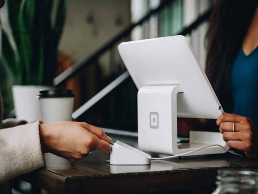 Making a purchase at a square register