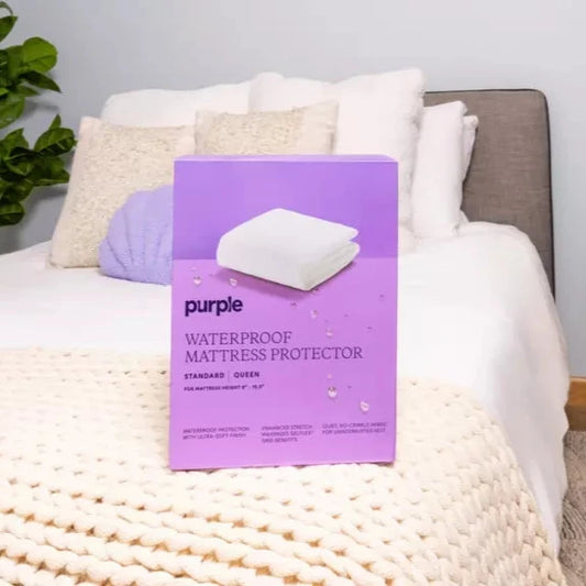 Purple Waterproof Mattress Protector