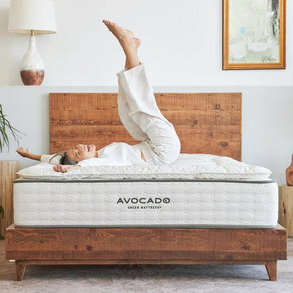 Avocado Alpaca Wool Mattress Topper