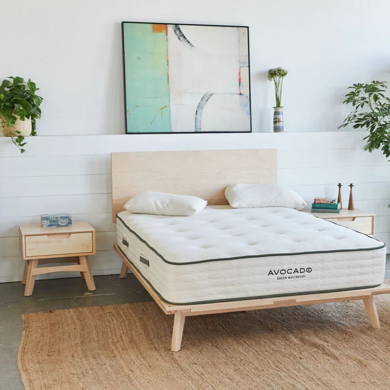 Avocado Mid-Century Modern Bed Frame