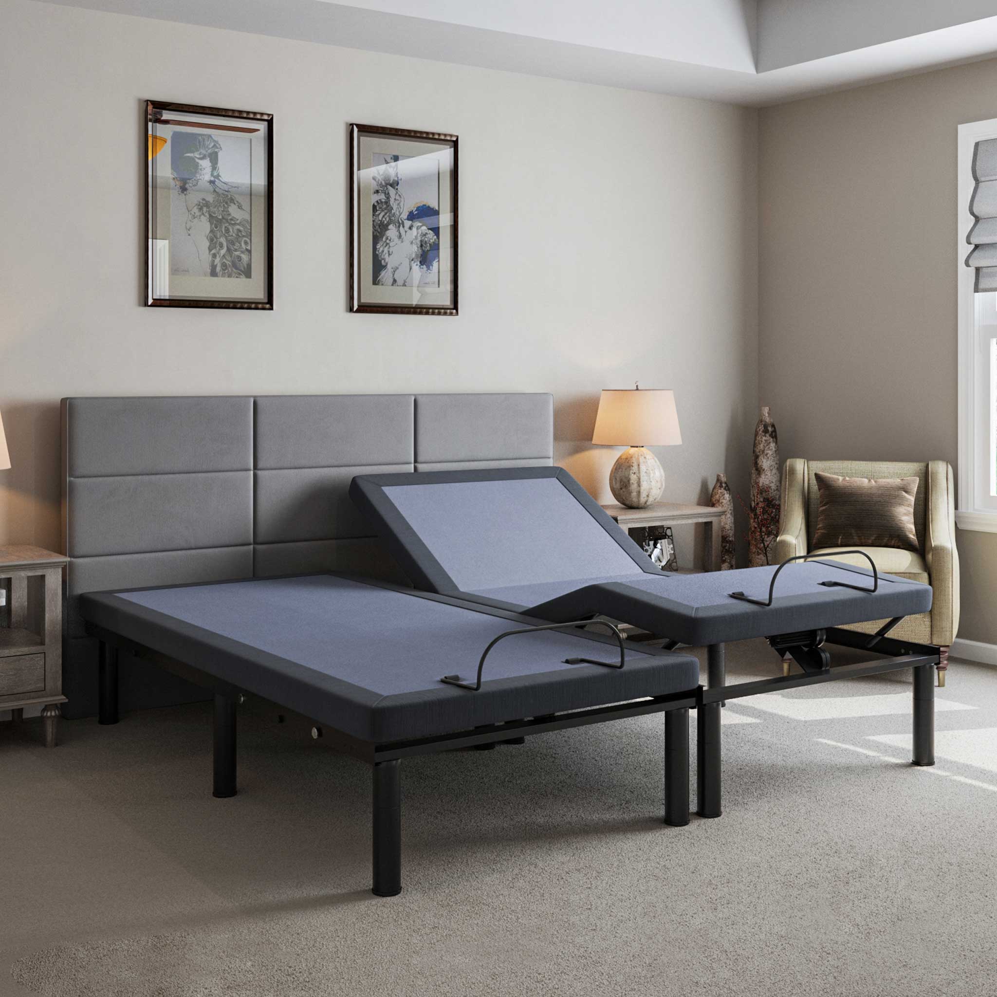 Adjustable base king size online