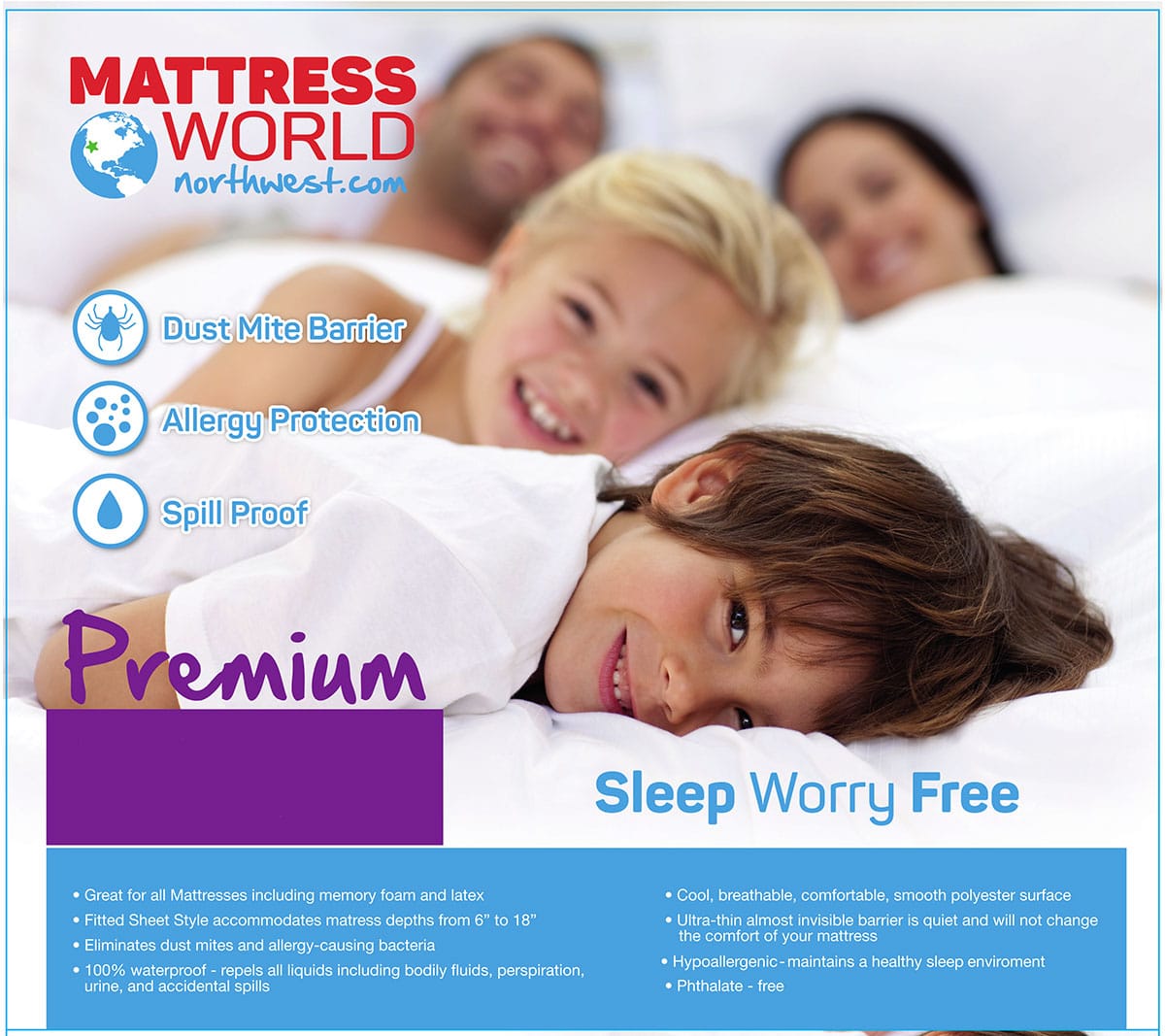 Mattress World NW Premium Protector - Mattress World Northwest