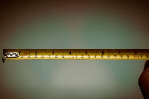 tape measure to measure a person's height